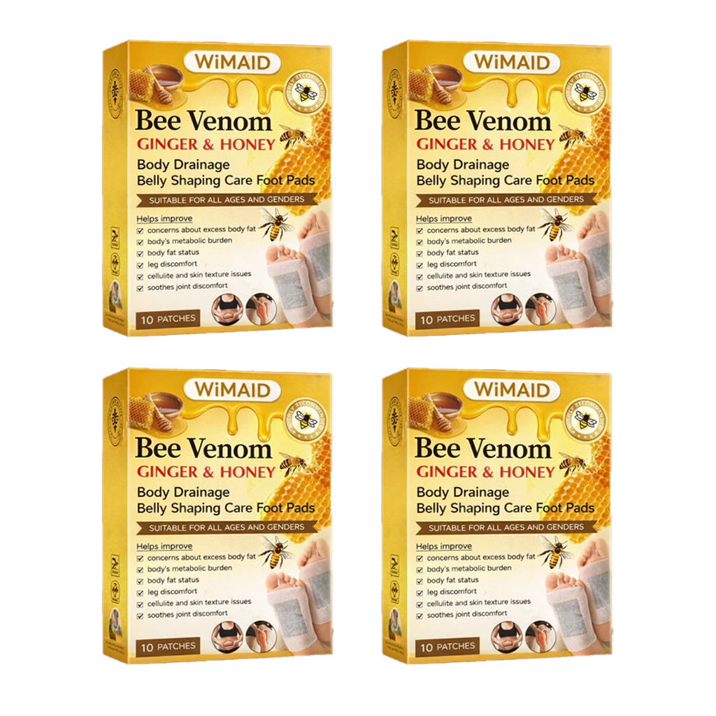𝑶𝒇𝒇𝒊𝒄𝒊𝒂𝒍 𝑺𝒕𝒐𝒓𝒆 | 🌿Bee Venom Ginger Herbal Foot Patches (Set of 10)