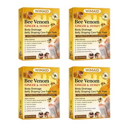 𝑶𝒇𝒇𝒊𝒄𝒊𝒂𝒍 𝑺𝒕𝒐𝒓𝒆 | 🌿Bee Venom Ginger Herbal Foot Patches (Set of 10)