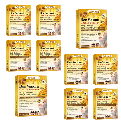 𝑶𝒇𝒇𝒊𝒄𝒊𝒂𝒍 𝑺𝒕𝒐𝒓𝒆 | 🌿Bee Venom Ginger Herbal Foot Patches (Set of 10)