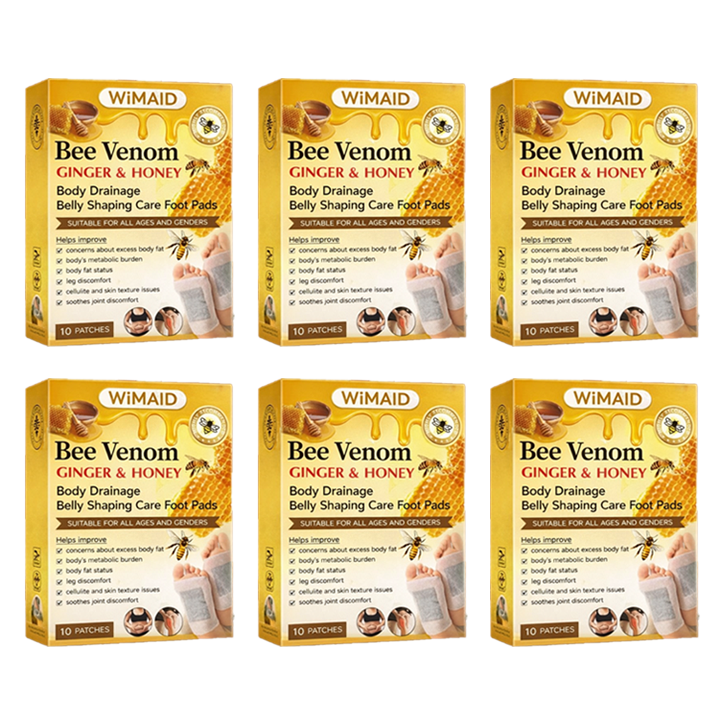 𝑶𝒇𝒇𝒊𝒄𝒊𝒂𝒍 𝑺𝒕𝒐𝒓𝒆 | 🌿Bee Venom Ginger Herbal Foot Patches (Set of 10)