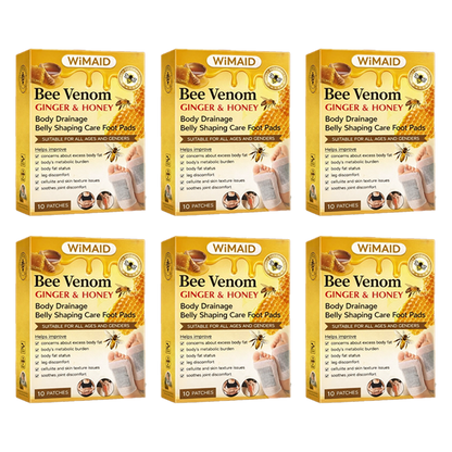 𝑶𝒇𝒇𝒊𝒄𝒊𝒂𝒍 𝑺𝒕𝒐𝒓𝒆 | 🌿Bee Venom Ginger Herbal Foot Patches (Set of 10)