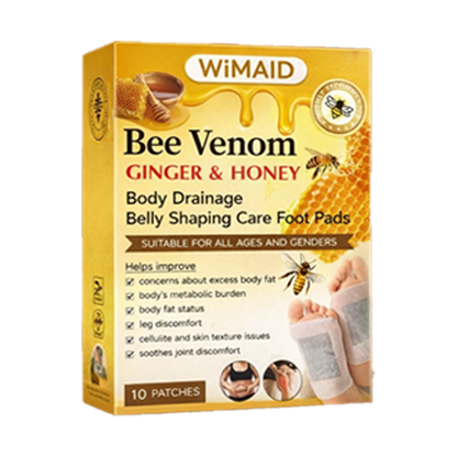 𝑶𝒇𝒇𝒊𝒄𝒊𝒂𝒍 𝑺𝒕𝒐𝒓𝒆 | 🌿Bee Venom Ginger Herbal Foot Patches (Set of 10)