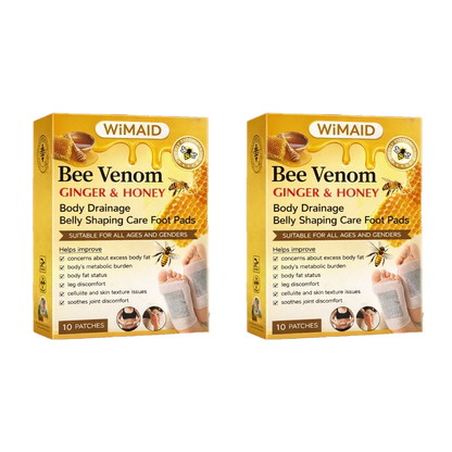 𝑶𝒇𝒇𝒊𝒄𝒊𝒂𝒍 𝑺𝒕𝒐𝒓𝒆 | 🌿Bee Venom Ginger Herbal Foot Patches (Set of 10)