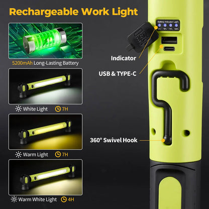 𝐎𝐟𝐟𝐢𝐜𝐢𝐚𝐥 𝐁𝐫𝐚𝐧𝐝 𝐒𝐭𝐨𝐫𝐞 | Primglam®🌟🔦Multifunctional magnetic rechargeable work light💡