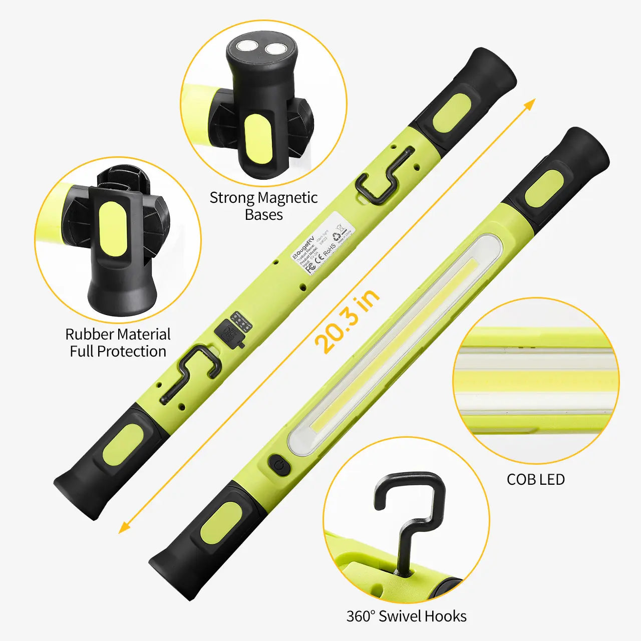𝐎𝐟𝐟𝐢𝐜𝐢𝐚𝐥 𝐁𝐫𝐚𝐧𝐝 𝐒𝐭𝐨𝐫𝐞 | Primglam®🌟🔦Multifunctional magnetic rechargeable work light💡