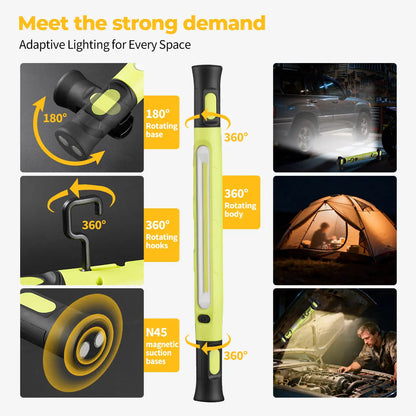 𝐎𝐟𝐟𝐢𝐜𝐢𝐚𝐥 𝐁𝐫𝐚𝐧𝐝 𝐒𝐭𝐨𝐫𝐞 | Primglam®🌟🔦Multifunctional magnetic rechargeable work light💡