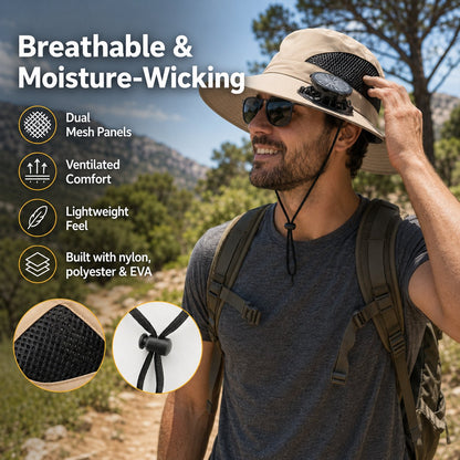 𝐎𝐟𝐟𝐢𝐜𝐢𝐚𝐥 𝐁𝐫𝐚𝐧𝐝 𝐒𝐭𝐨𝐫𝐞 | Primglam®☀️Solar-Powered Outdoor Cooling Fan Hat