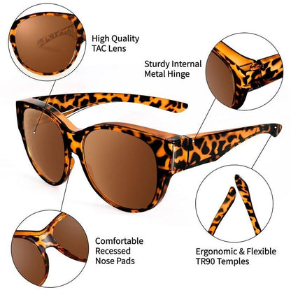 𝐎𝐟𝐟𝐢𝐜𝐢𝐚𝐥 𝐁𝐫𝐚𝐧𝐝 𝐒𝐭𝐨𝐫𝐞 | Primglam® – Almost Gone🔥Polarized UV400 Fitover Sunglasses with Large Lens