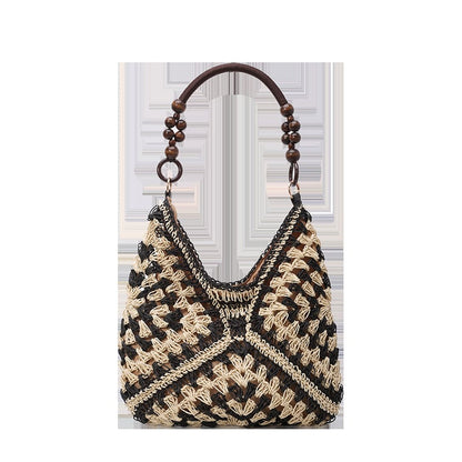 𝐎𝐟𝐟𝐢𝐜𝐢𝐚𝐥 𝐁𝐫𝐚𝐧𝐝 𝐒𝐭𝐨𝐫𝐞 | Primglam® Woven Straw Shoulder Bag