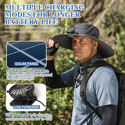 𝑶𝒇𝒇𝒊𝒄𝒊𝒂𝒍 𝑺𝒕𝒐𝒓𝒆 | Primglam® 2026 New Ultralight Solar Fan Sun Hat – Lighter Than a Baseball!⚾(Only 11oz)