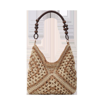 𝐎𝐟𝐟𝐢𝐜𝐢𝐚𝐥 𝐁𝐫𝐚𝐧𝐝 𝐒𝐭𝐨𝐫𝐞 | Primglam® Woven Straw Shoulder Bag