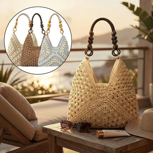 𝐎𝐟𝐟𝐢𝐜𝐢𝐚𝐥 𝐁𝐫𝐚𝐧𝐝 𝐒𝐭𝐨𝐫𝐞 | Primglam® Woven Straw Shoulder Bag