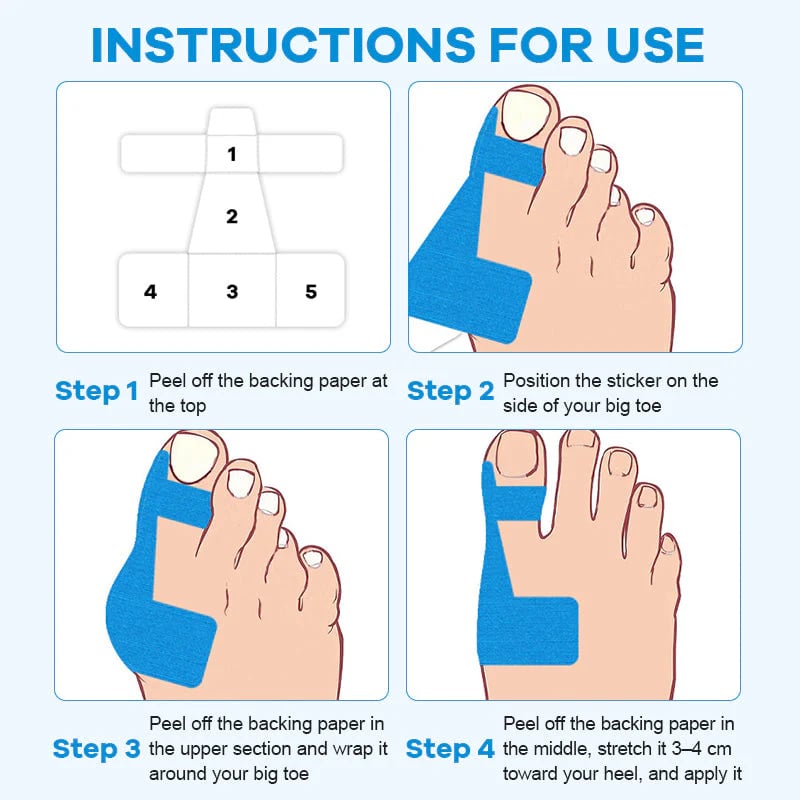 🛡️ Premium Pre-Cut Bunion Tape | Sweatproof Elastic Athletic Tape for All-Day Wear 🩹✨