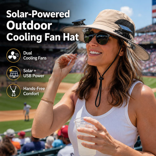 𝐎𝐟𝐟𝐢𝐜𝐢𝐚𝐥 𝐁𝐫𝐚𝐧𝐝 𝐒𝐭𝐨𝐫𝐞 | Primglam®☀️Solar-Powered Outdoor Cooling Fan Hat