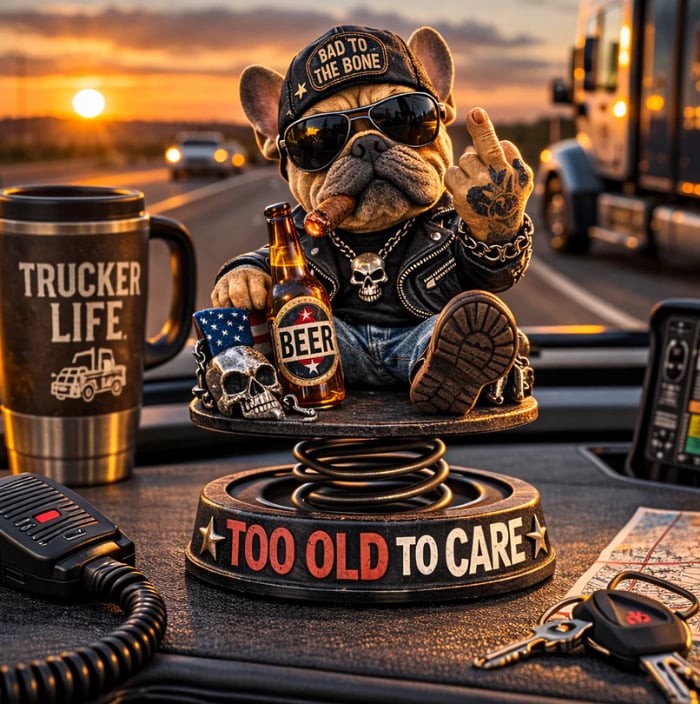 𝐎𝐟𝐟𝐢𝐜𝐢𝐚𝐥 𝐁𝐫𝐚𝐧𝐝 𝐒𝐭𝐨𝐫𝐞 | Primglam® Too Old To Care Dashhoard Bobblehead