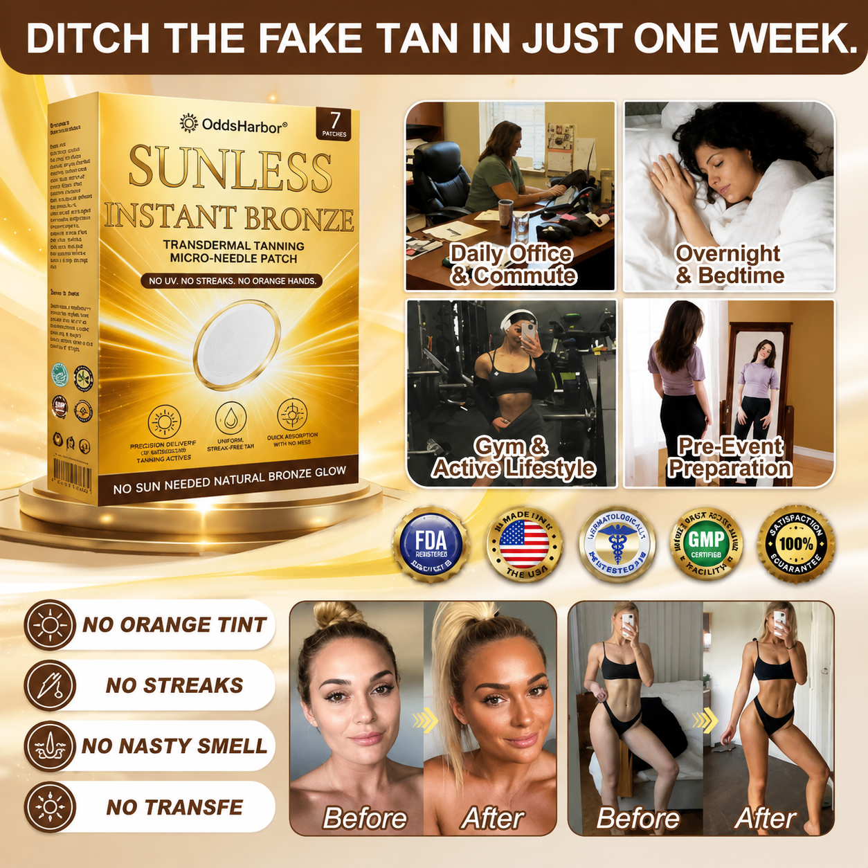𝑶𝒇𝒇𝒊𝒄𝒊𝒂𝒍 𝑺𝒕𝒐𝒓𝒆 | Primglam® 𝐒𝐮𝐧𝐥𝐞𝐬𝐬 𝐈𝐧𝐬𝐭𝐚𝐧𝐭 𝐁𝐫𝐨𝐧𝐳𝐞 𝐓𝐚𝐧𝐧𝐢𝐧𝐠 𝐌𝐢𝐜𝐫𝐨𝐧𝐞𝐞𝐝𝐥𝐞 𝐏𝐚𝐭𝐜𝐡
