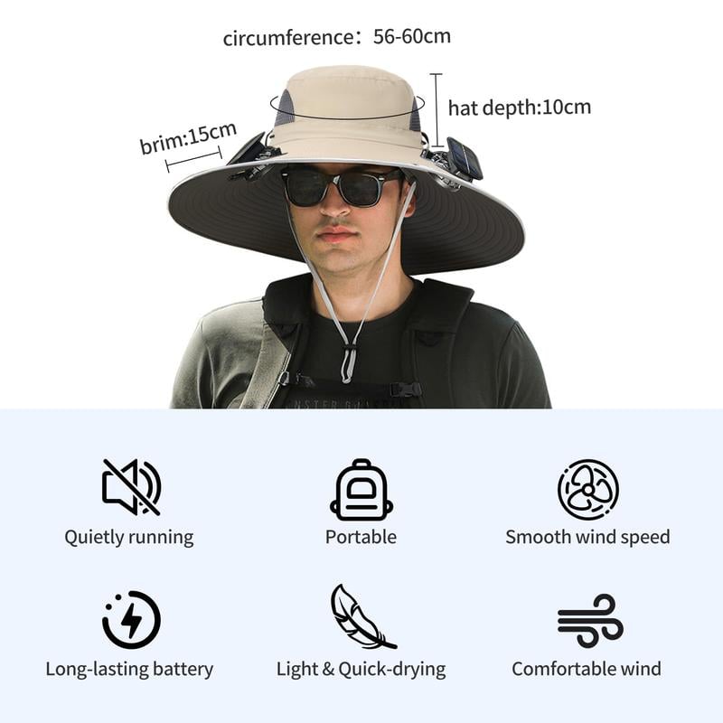 𝑶𝒇𝒇𝒊𝒄𝒊𝒂𝒍 𝑺𝒕𝒐𝒓𝒆 | Primglam® 2026 New Ultralight Solar Fan Sun Hat – Lighter Than a Baseball!⚾(Only 11oz)