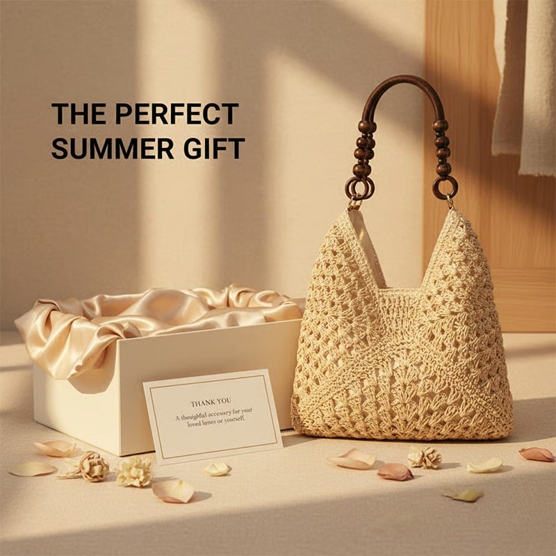 𝐎𝐟𝐟𝐢𝐜𝐢𝐚𝐥 𝐁𝐫𝐚𝐧𝐝 𝐒𝐭𝐨𝐫𝐞 | Primglam® Woven Straw Shoulder Bag