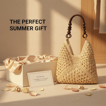 𝐎𝐟𝐟𝐢𝐜𝐢𝐚𝐥 𝐁𝐫𝐚𝐧𝐝 𝐒𝐭𝐨𝐫𝐞 | Primglam® Woven Straw Shoulder Bag