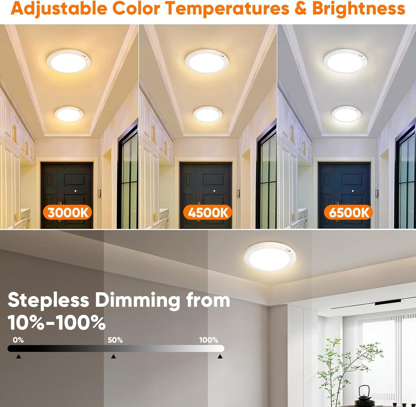 𝐎𝐟𝐟𝐢𝐜𝐢𝐚𝐥 𝐁𝐫𝐚𝐧𝐝 𝐒𝐭𝐨𝐫𝐞 | Primglam® Rechargeable Magnetic Wireless Motion Sensor Ceiling Light with Remote