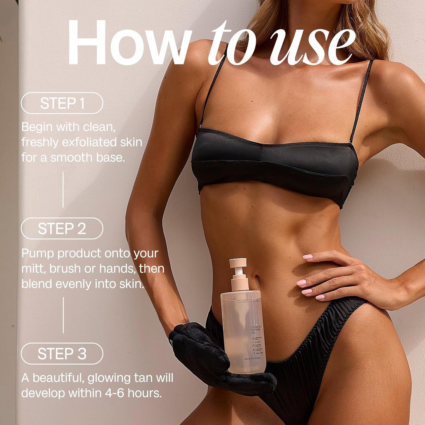 ☀️Summer Sale 70% Off - Clear Self Tanning Gel--Sunless Tanning, Whole Body, Tropical Scent