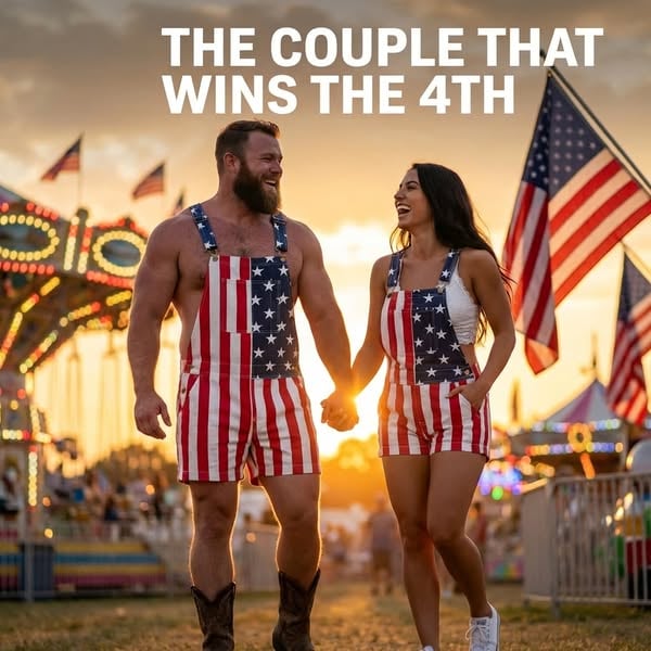 𝑶𝒇𝒇𝒊𝒄𝒊𝒂𝒍 𝑺𝒕𝒐𝒓𝒆 | Primglam®American Flag Denim Overalls Stretch Shorts