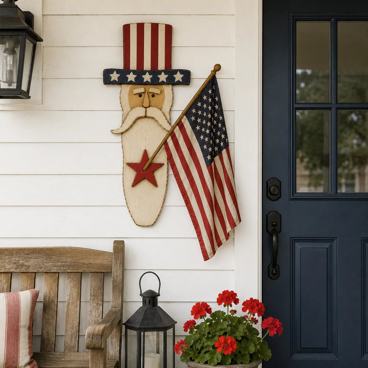 ✨ Uncle Sam Patriotic Wall Hanging – Vintage Americana 🇺🇸 49% Discount Today!