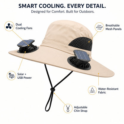 𝐎𝐟𝐟𝐢𝐜𝐢𝐚𝐥 𝐁𝐫𝐚𝐧𝐝 𝐒𝐭𝐨𝐫𝐞 | Primglam®☀️Solar-Powered Outdoor Cooling Fan Hat