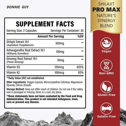 🏆 The Choice of 80% of Tough Guys ⏰ Premium Shilajit PRO MAX (with K2 & D3)